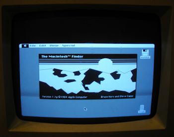 Horizontal screen display flattening MacIntosh