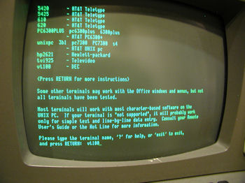 Zenith Z-19 as external terminal to AT&T 7300 UNIX PC